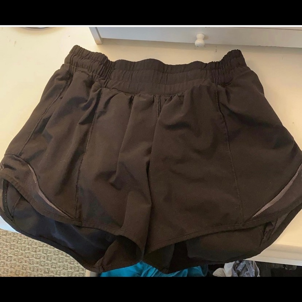 Black lulu lemon shorts